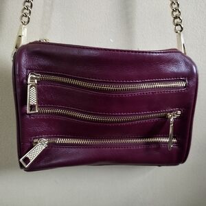 Rebecca Minkoff Burgundy Leather Crossbody Bag